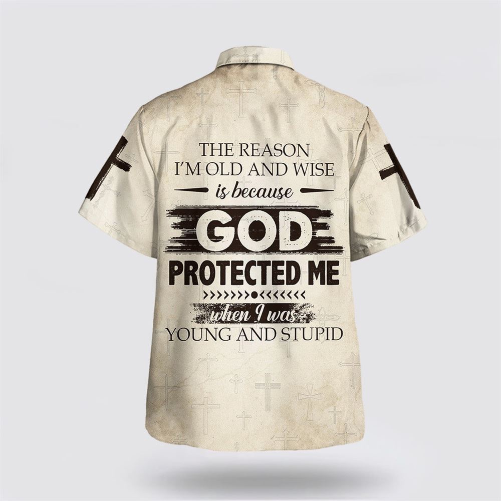 Because God Protects Me Hawaiian Shirt Christian Hawaiian Shirt Religious Aloha Shirt 2 hmpfcc.jpg