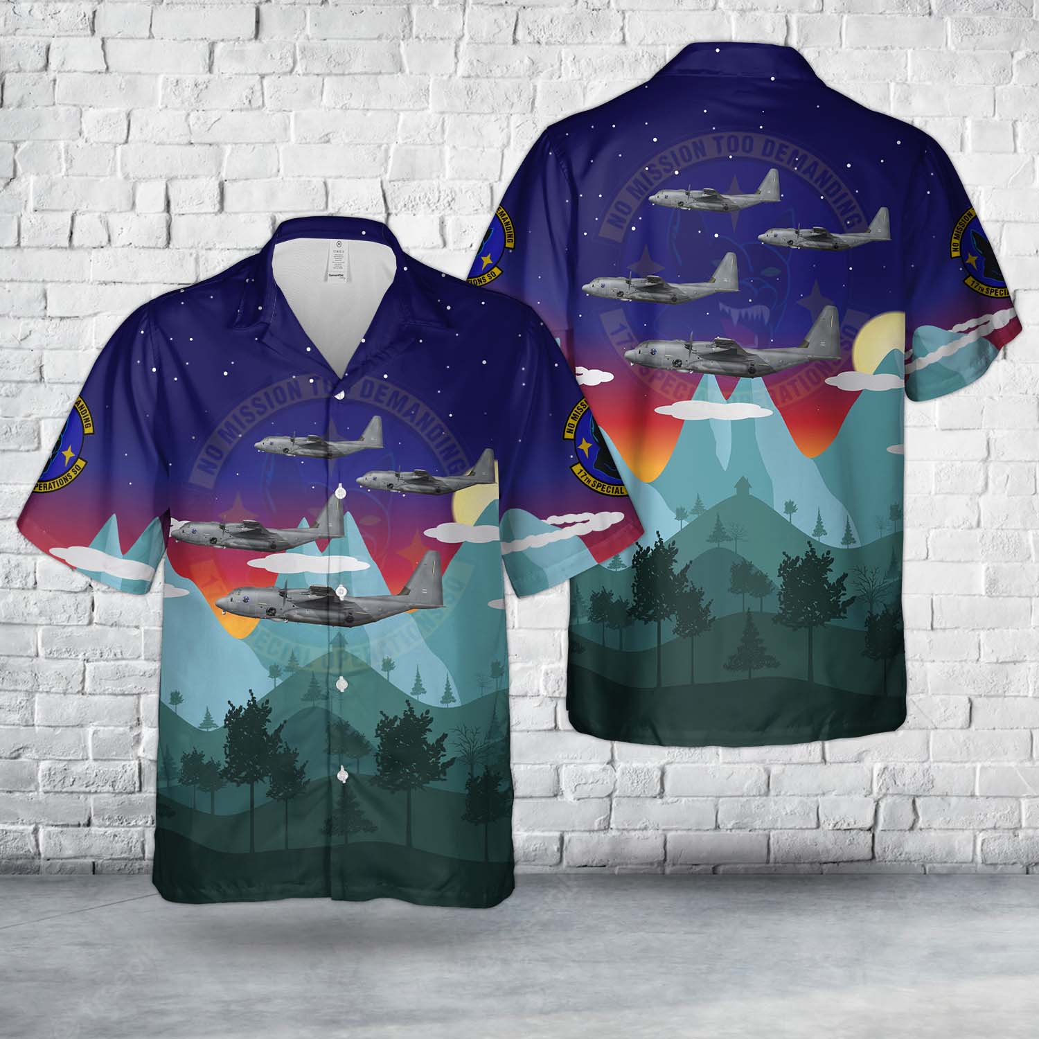 Cannon Air Force Base New Mexico US Air Force 17th SOS 27th SOW 15 5888 AC 130J Ghost Rider Hawaiian Shirt 1 xd48jr.jpg Cannon Air Force Base New Mexico US Air Force 17th SOS 27th SOW 15 5888 AC 130J Ghost Rider Hawaiian Shirt 1 xd48jr.jpg