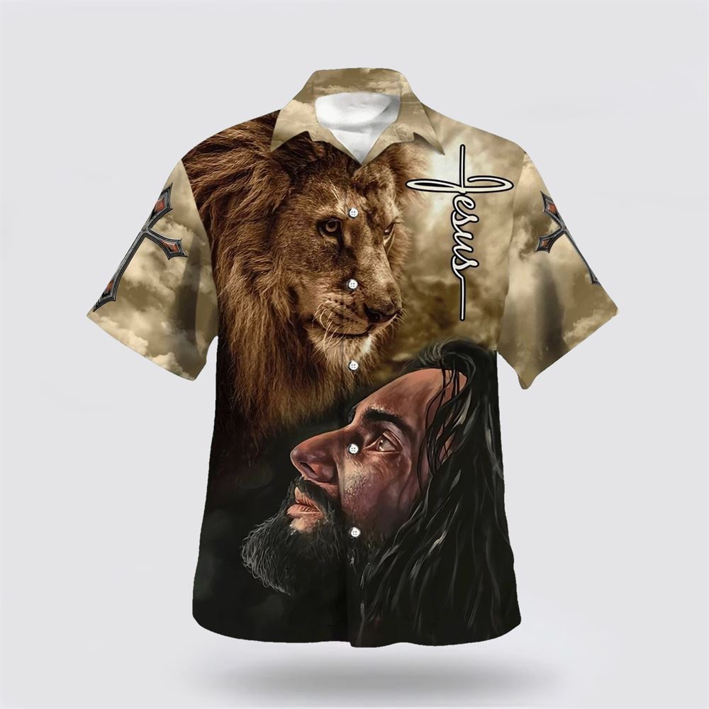 Christian Jesus Lion Hawaiian Shirts For Men Christian Hawaiian Shirt Religious Aloha Shirt 1 qih1ek.jpg