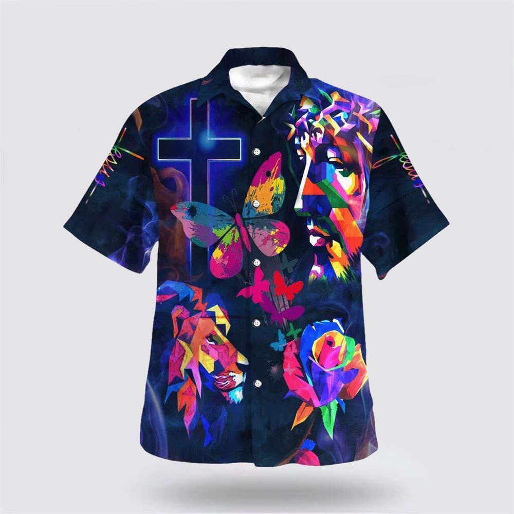 Colorful Jesus Lion Hawaiian Shirts For Men Christian Hawaiian Shirt Religious Aloha Shirt 1 d5iwkl.jpg Colorful Jesus Lion Hawaiian Shirts For Men Christian Hawaiian Shirt Religious Aloha Shirt 1 d5iwkl.jpg
