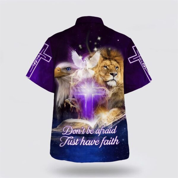 Christian Hawaiian Shirt, Don’t Be Afraid Just Have Faith Hawaiian Shirt, Religion Hawaiian Shirt