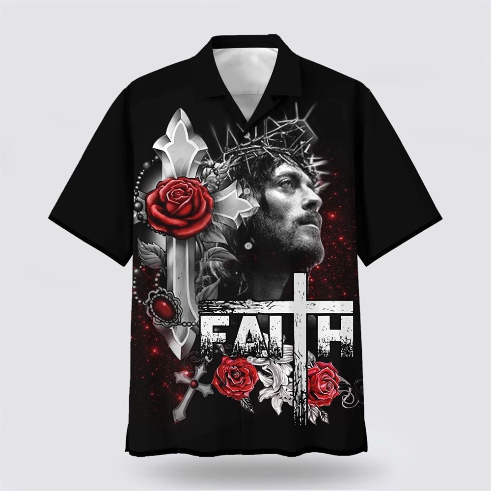 Faith Over Fear Cross With Red Roses Hawaiian Shirt Christian Hawaiian Shirt Religious Aloha Shirt 1 q4nnzk.jpg Faith Over Fear Cross With Red Roses Hawaiian Shirt Christian Hawaiian Shirt Religious Aloha Shirt 1 q4nnzk.jpg