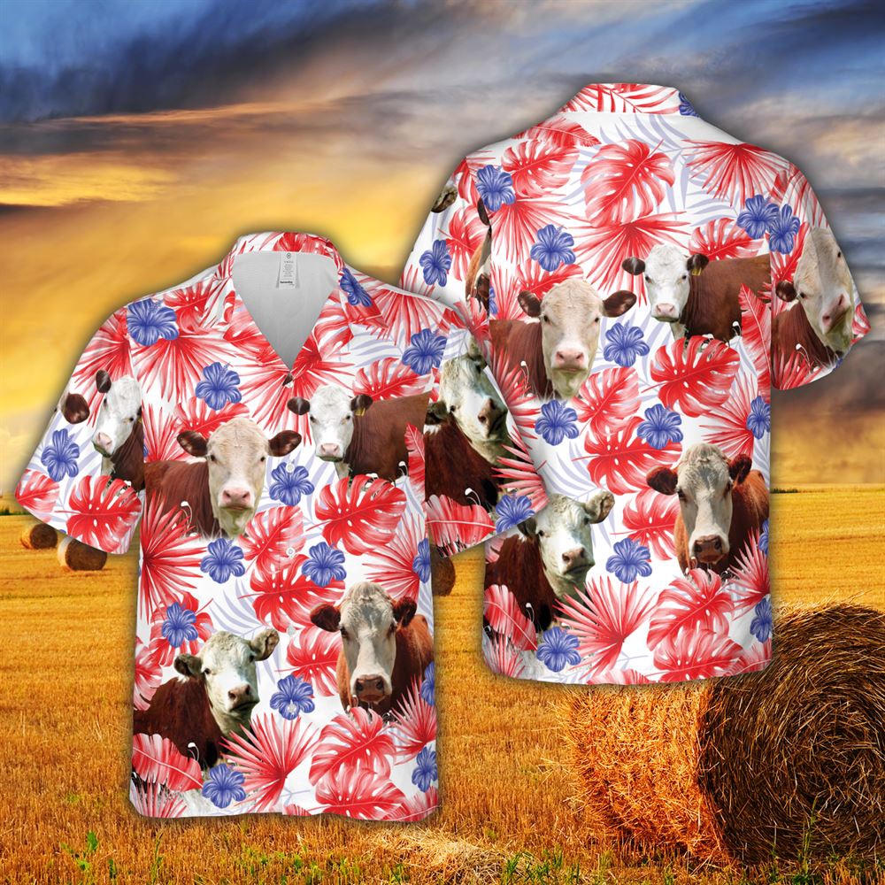 Farm Hawaiian Shirt American Colors Herefold Cattle All Printed 3D Hawaiian Shirt For Men And Women Animal Hawaiian Shirt 1 uu4brr.jpg