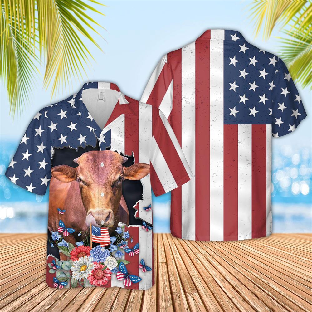 Farm Hawaiian Shirt Beefmaster 4Th Of July 3D Hawaiian Shirt Animal Hawaiian Shirt 1 kbdd2m.jpg Farm Hawaiian Shirt Beefmaster 4Th Of July 3D Hawaiian Shirt Animal Hawaiian Shirt 1 kbdd2m.jpg