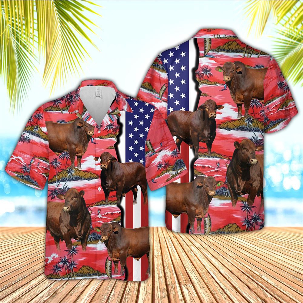 Farm Hawaiian Shirt Beefmaster American Flag Farming 3D Hawaiian Shirt Animal Hawaiian Shirt 1 ddztaj.jpg