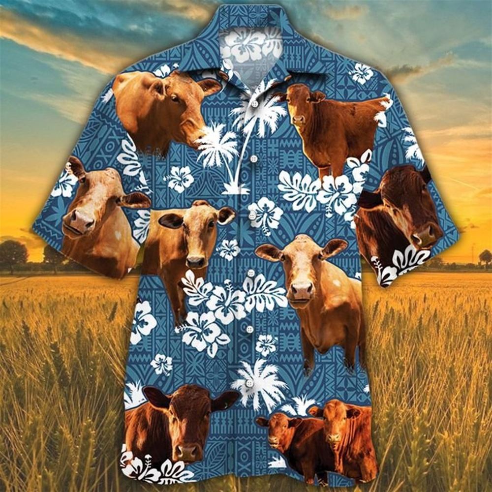Farm Hawaiian Shirt Beefmaster Cattle Blue Tribal All Over Printed 3D Hawaiian Shirt Animal Hawaiian Shirt 1 aldvpu.jpg