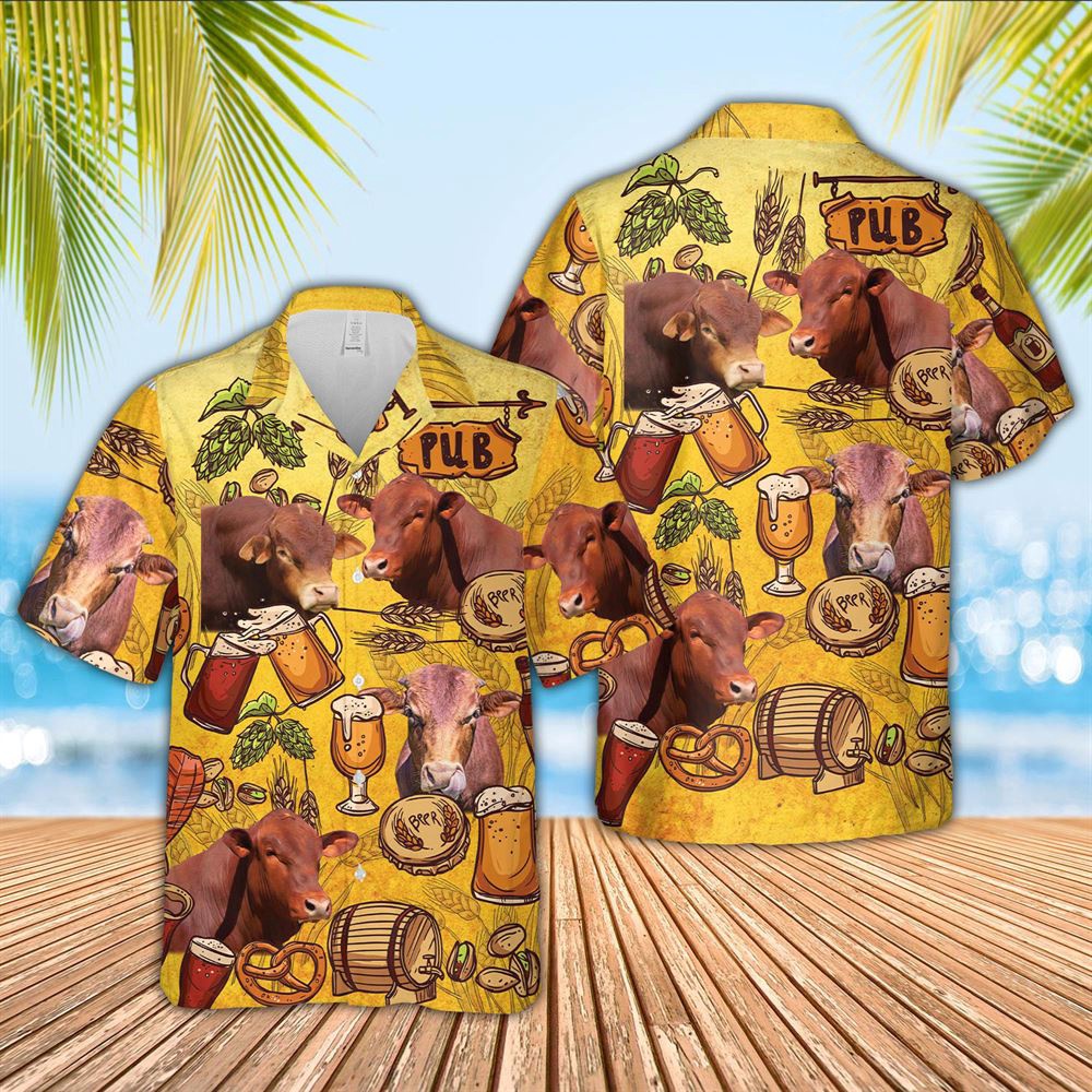 Farm Hawaiian Shirt Beefmaster Drink Beer Pattern 3D Hawaiian Shirt Animal Hawaiian Shirt 1 eqjhmj.jpg Farm Hawaiian Shirt Beefmaster Drink Beer Pattern 3D Hawaiian Shirt Animal Hawaiian Shirt 1 eqjhmj.jpg