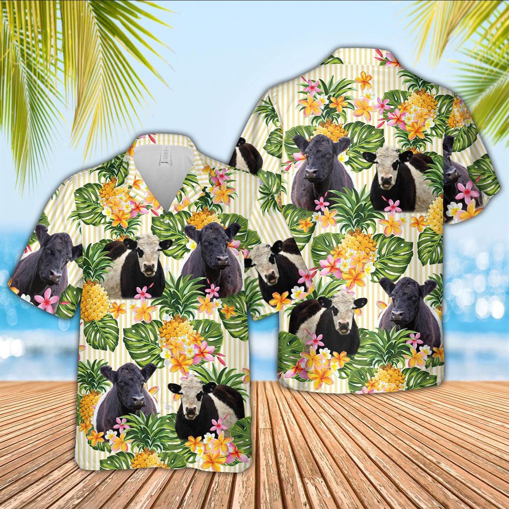 Farm Hawaiian Shirt Belted Galloway Pineapple Pattern Hawaiian Shirt Animal Hawaiian Shirt 1 mhhdya.jpg