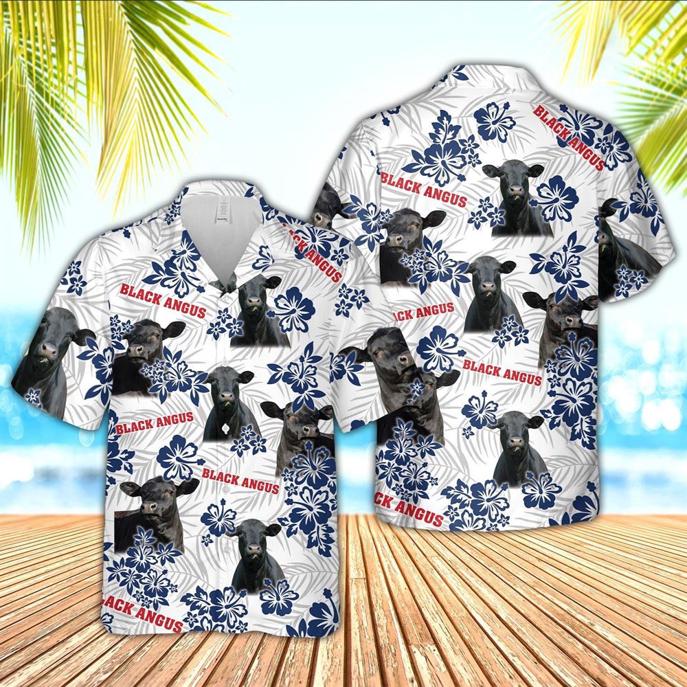 Farm Hawaiian Shirt Black Angus American White Flowers Pattern Hawaiian Shirt Animal Hawaiian Shirt 1 pbdb1d.jpg Farm Hawaiian Shirt Black Angus American White Flowers Pattern Hawaiian Shirt Animal Hawaiian Shirt 1 pbdb1d.jpg