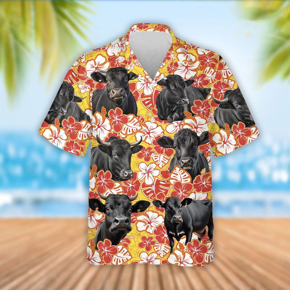 Farm Hawaiian Shirt Black Angus Cattle Orange Flower Pattern 3D Hawaiian Shirt Summer Gift Animal Hawaiian Shirt 1 gnpqog.jpg Farm Hawaiian Shirt Black Angus Cattle Orange Flower Pattern 3D Hawaiian Shirt Summer Gift Animal Hawaiian Shirt 1 gnpqog.jpg