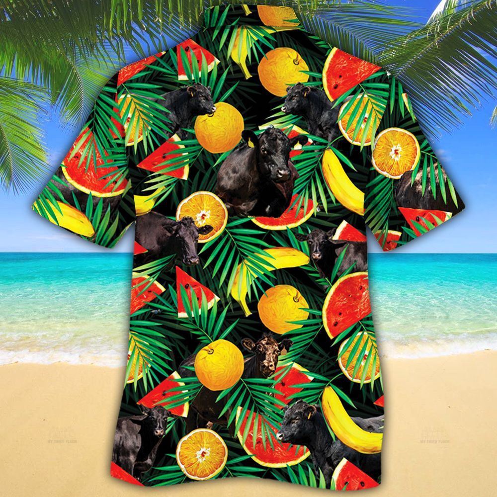 Farm Hawaiian Shirt Black Angus Cattle Tropical Fruits All Over Printed 3D Hawaiian Shirt Animal Hawaiian Shirt 2 czmzjs.jpg