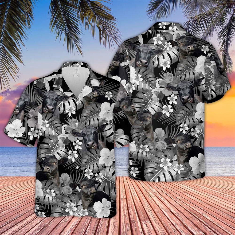 Farm Hawaiian Shirt Black Angus Grey Hibicus Tropical Pattern 3D Hawaiian Shirt Animal Hawaiian Shirt 1 t52bot.jpg Farm Hawaiian Shirt Black Angus Grey Hibicus Tropical Pattern 3D Hawaiian Shirt Animal Hawaiian Shirt 1 t52bot.jpg