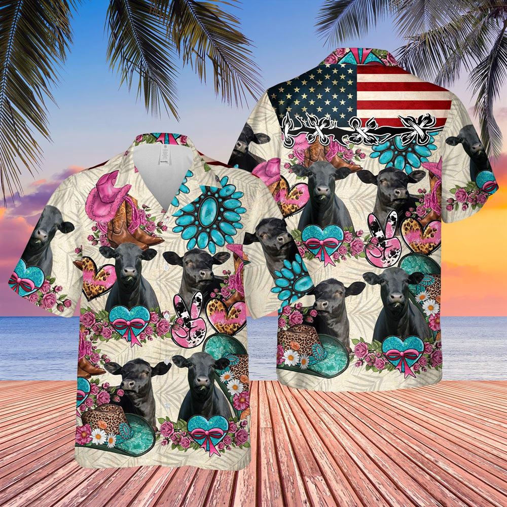 Farm Hawaiian Shirt Black Angus Happiness Flowers 3D Hawaiian Shirt Animal Hawaiian Shirt 1 kyg7lu.jpg