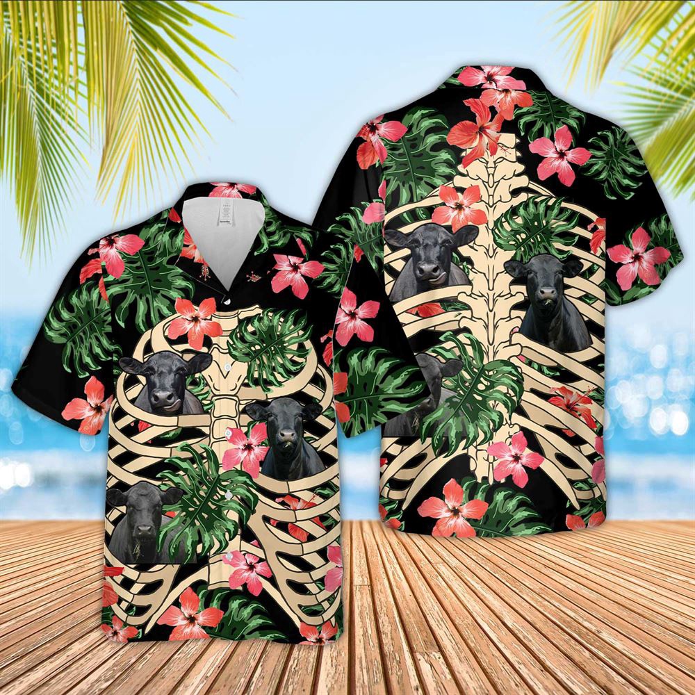 Farm Hawaiian Shirt Black Angus Skeleton Hawaiian Shirts Animal Hawaiian Shirt 1 nx5exc.jpg
