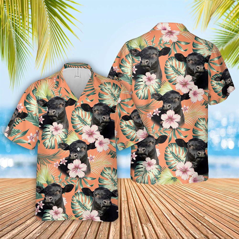 Farm Hawaiian Shirt Black Angus Summer Happiness Floral Farm 3D Hawaiian Shirt Animal Hawaiian Shirt 1 gjzuk5.jpg Farm Hawaiian Shirt Black Angus Summer Happiness Floral Farm 3D Hawaiian Shirt Animal Hawaiian Shirt 1 gjzuk5.jpg