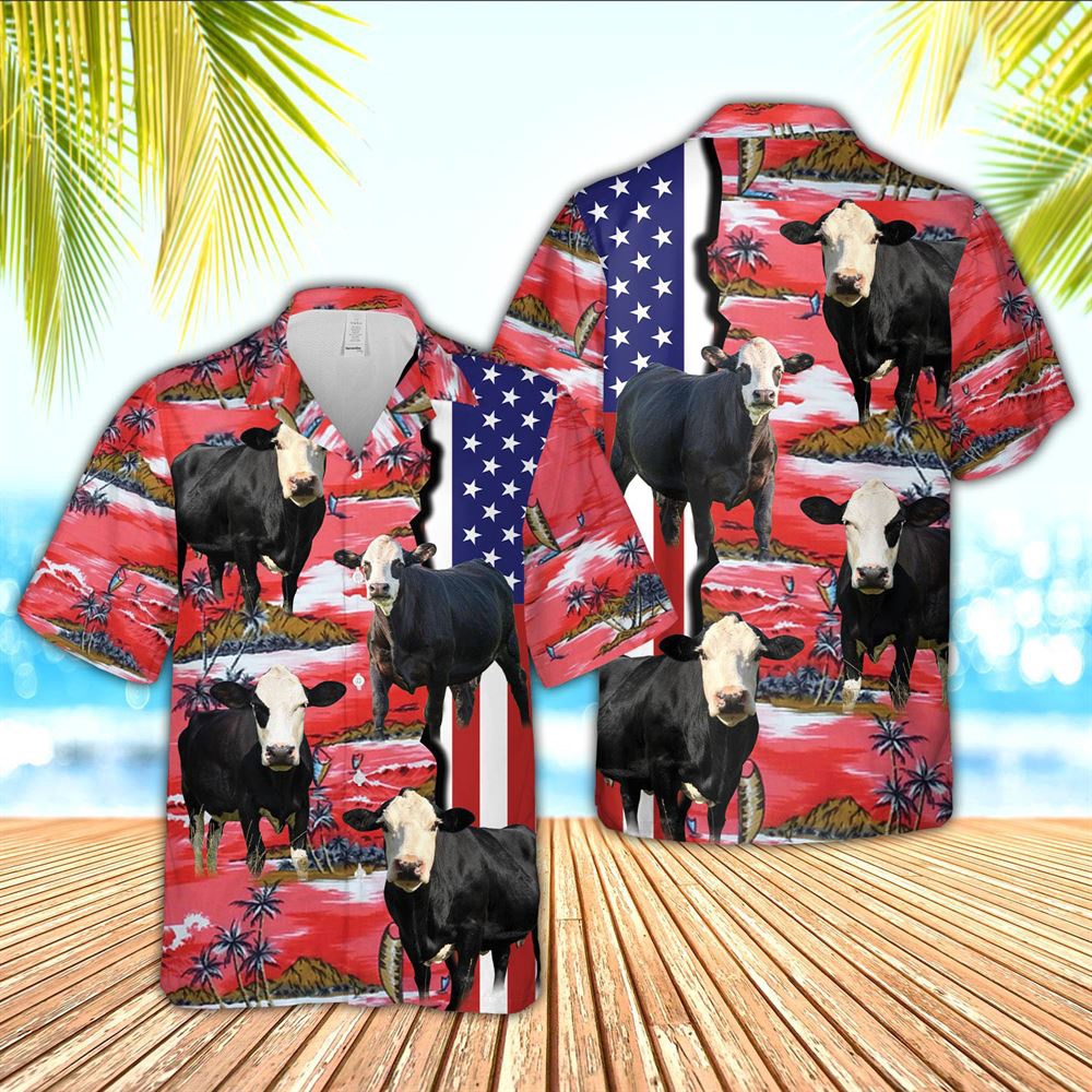 Farm Hawaiian Shirt Black Baldy American Flag Farming 3D Hawaiian Shirt Animal Hawaiian Shirt 1 swdzgv.jpg