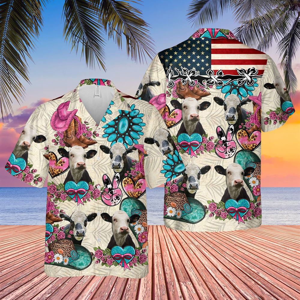 Farm Hawaiian Shirt Black Baldy Happiness Flowers 3D Hawaiian Shirt Animal Hawaiian Shirt 1 iw5qiy.jpg