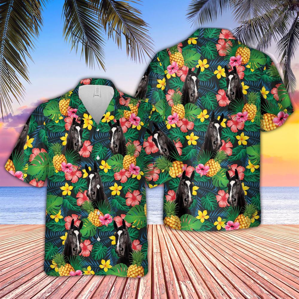 Farm Hawaiian Shirt Black Horse Summer Pattern 3D Hawaiian Shirt Animal Hawaiian Shirt 1 trmipg.jpg Farm Hawaiian Shirt Black Horse Summer Pattern 3D Hawaiian Shirt Animal Hawaiian Shirt 1 trmipg.jpg