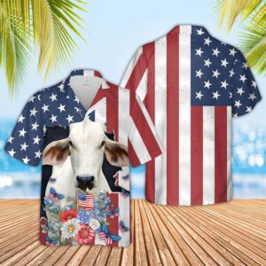 Farm Hawaiian Shirt, Brahman 4Th Of…
