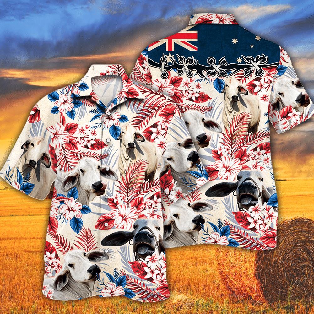 Farm Hawaiian Shirt Brahman Cattle Australian Flag Hawaiian Flowers All Over Printed 3D Hawaiian Shirt For Men Women Animal Hawaiian Shirt 1 ihhgql.jpg Farm Hawaiian Shirt Brahman Cattle Australian Flag Hawaiian Flowers All Over Printed 3D Hawaiian Shirt For Men Women Animal Hawaiian Shirt 1 ihhgql.jpg