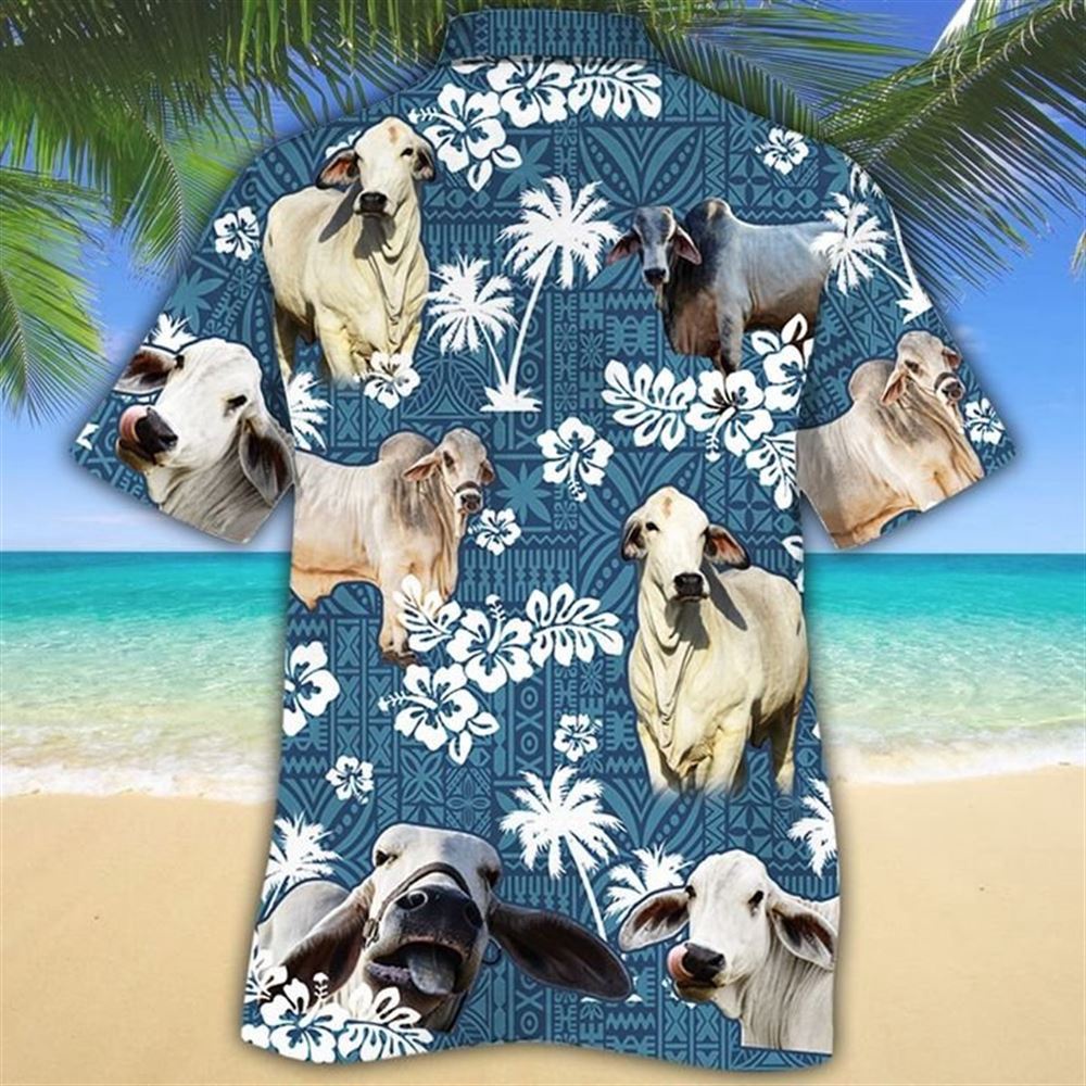 Farm Hawaiian Shirt Brahman Cattle Blue Tribal All Over Printed 3D Hawaiian Shirt Animal Hawaiian Shirt 2 t5mojm.jpg Farm Hawaiian Shirt Brahman Cattle Blue Tribal All Over Printed 3D Hawaiian Shirt Animal Hawaiian Shirt 2 t5mojm.jpg