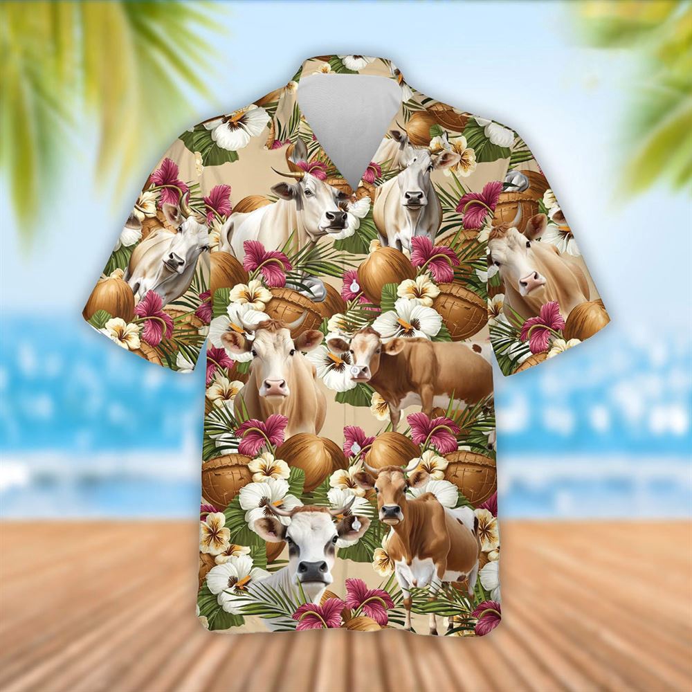 Farm Hawaiian Shirt Brahman Cattle Coconut Tropical Flowers Hawaiian Shirt Summer Gift Animal Hawaiian Shirt 1 dc7byo.jpg Farm Hawaiian Shirt Brahman Cattle Coconut Tropical Flowers Hawaiian Shirt Summer Gift Animal Hawaiian Shirt 1 dc7byo.jpg