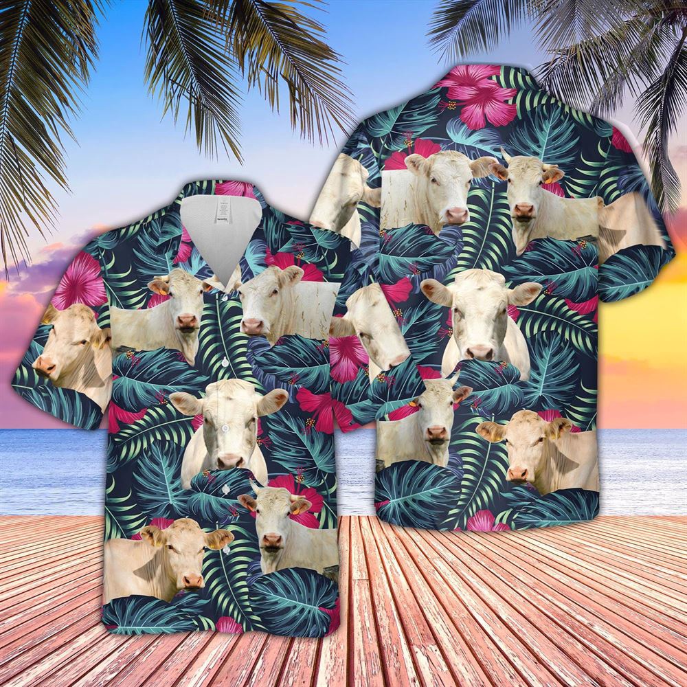 Farm Hawaiian Shirt Brahman Cattle Floral Tropical Leaves Pattern Hawaiian Shirt Animal Hawaiian Shirt 1 sddzz2.jpg Farm Hawaiian Shirt Brahman Cattle Floral Tropical Leaves Pattern Hawaiian Shirt Animal Hawaiian Shirt 1 sddzz2.jpg