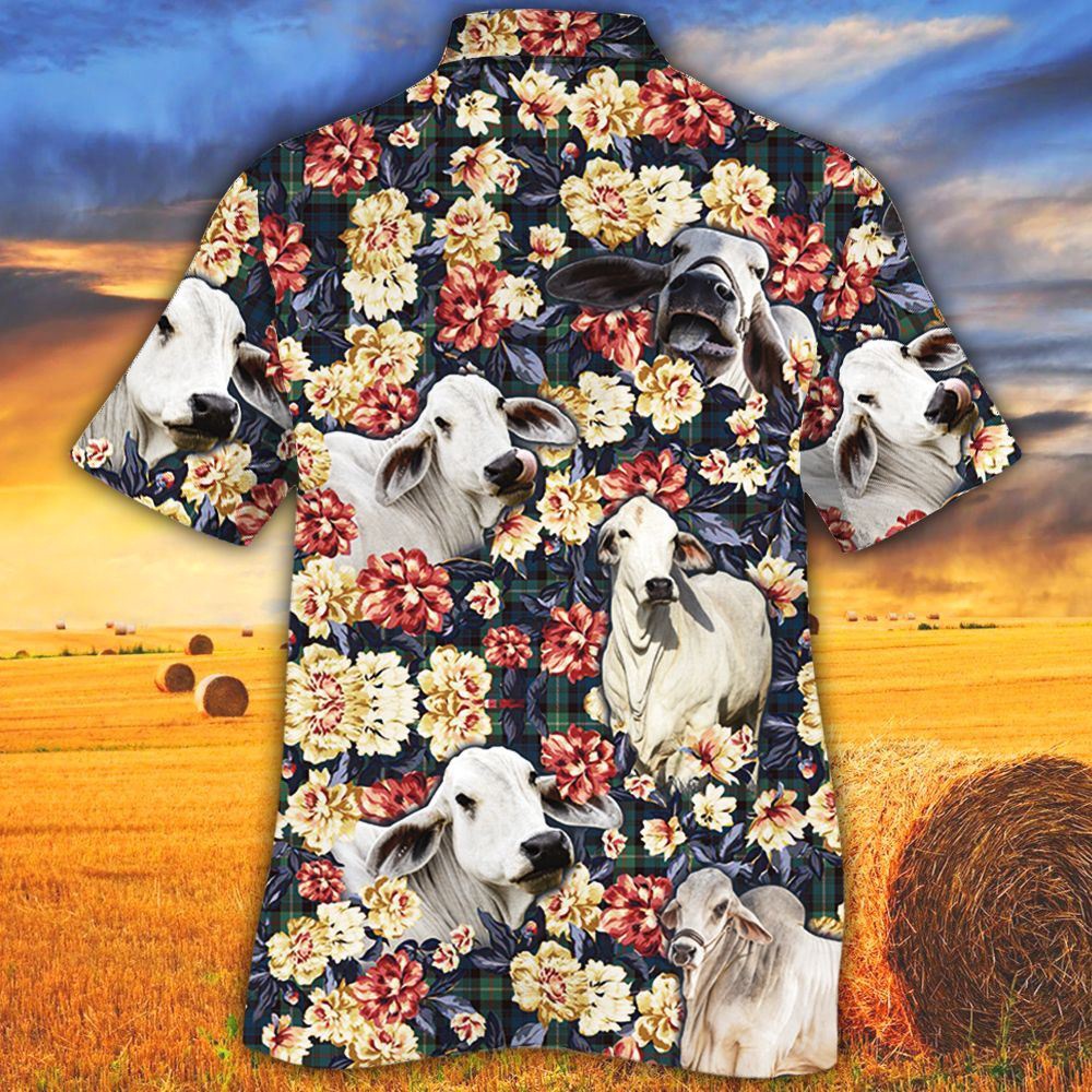 Farm Hawaiian Shirt Brahman Cattle Green Plaid Pattern All Over Printed 3D Hawaiian Shirt Animal Hawaiian Shirt 2 hg9wuk.jpg Farm Hawaiian Shirt Brahman Cattle Green Plaid Pattern All Over Printed 3D Hawaiian Shirt Animal Hawaiian Shirt 2 hg9wuk.jpg