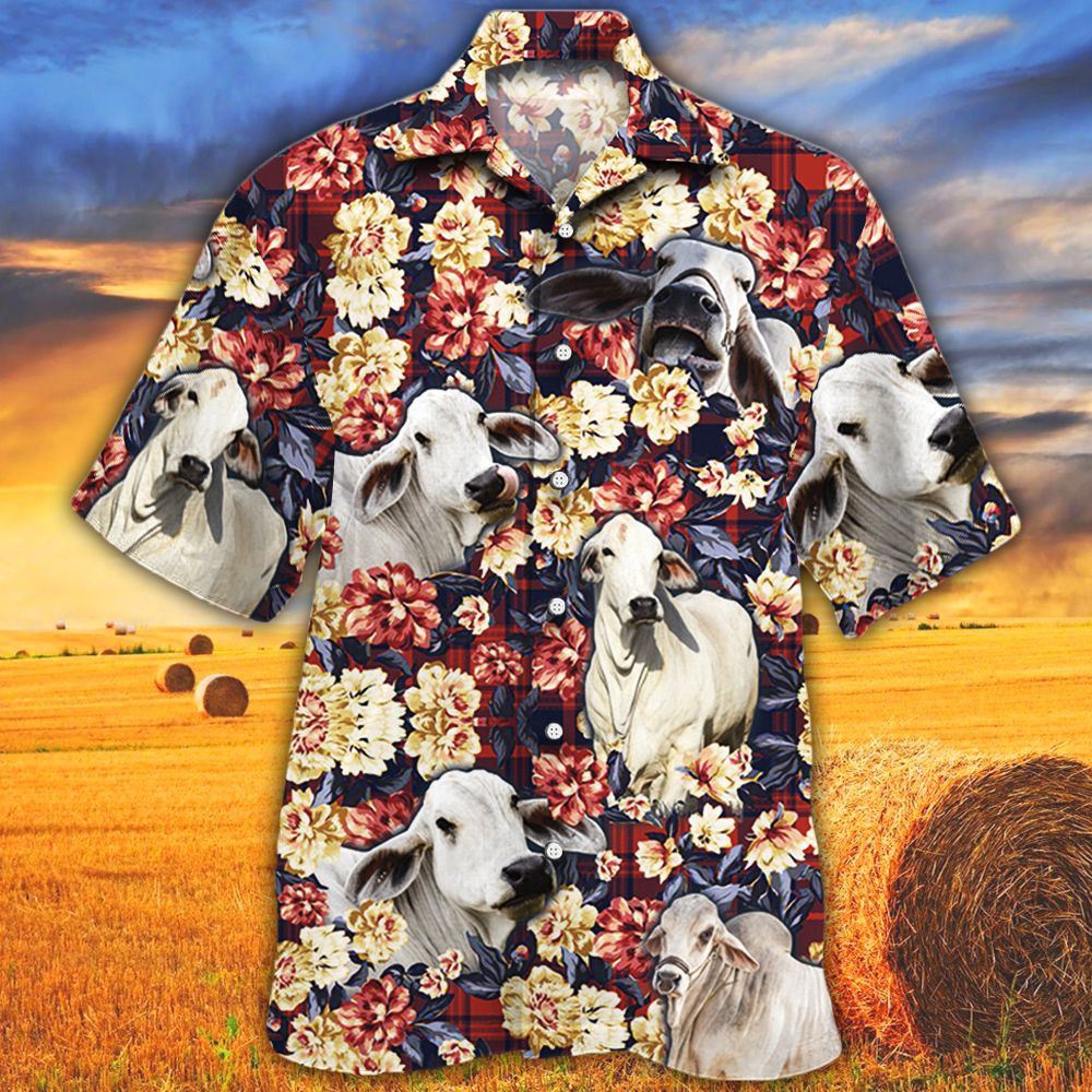 Farm Hawaiian Shirt Brahman Cattle Red Plaid Pattern All Over Printed 3D Hawaiian Shirt Animal Hawaiian Shirt 1 xpkdzg.jpg Farm Hawaiian Shirt Brahman Cattle Red Plaid Pattern All Over Printed 3D Hawaiian Shirt Animal Hawaiian Shirt 1 xpkdzg.jpg