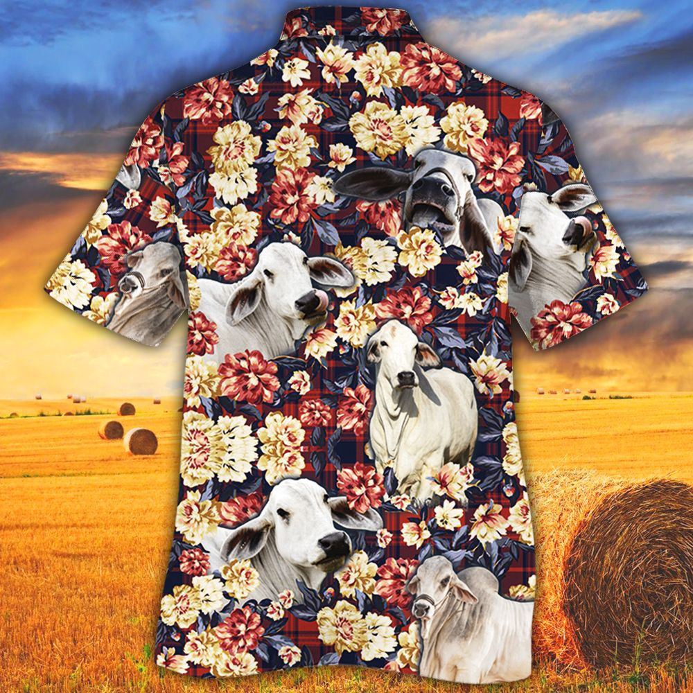 Farm Hawaiian Shirt Brahman Cattle Red Plaid Pattern All Over Printed 3D Hawaiian Shirt Animal Hawaiian Shirt 2 tuzuc2.jpg Farm Hawaiian Shirt Brahman Cattle Red Plaid Pattern All Over Printed 3D Hawaiian Shirt Animal Hawaiian Shirt 2 tuzuc2.jpg