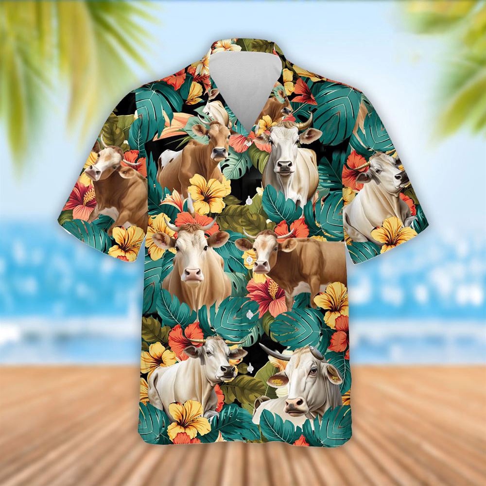 Farm Hawaiian Shirt Brahman Cattle Tropical Flowers Hawaiian Shirt Summer Gift Animal Hawaiian Shirt 1 mfwaip.jpg Farm Hawaiian Shirt Brahman Cattle Tropical Flowers Hawaiian Shirt Summer Gift Animal Hawaiian Shirt 1 mfwaip.jpg