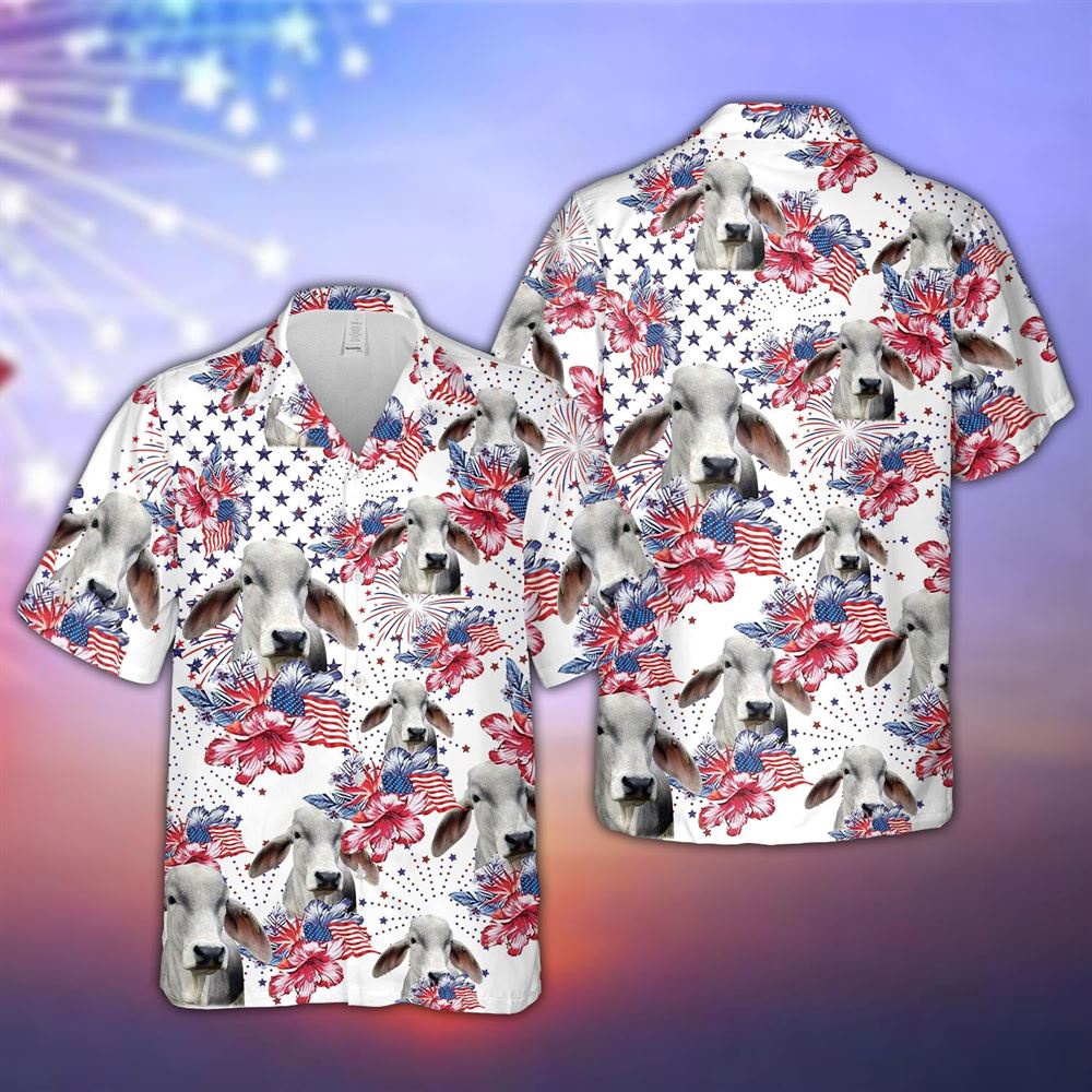 Farm Hawaiian Shirt Brahman Cattle Us Flag Flower Pattern 3D Hawaiian Shirt Summer Gift Animal Hawaiian Shirt 1 hd3xnq.jpg Farm Hawaiian Shirt Brahman Cattle Us Flag Flower Pattern 3D Hawaiian Shirt Summer Gift Animal Hawaiian Shirt 1 hd3xnq.jpg