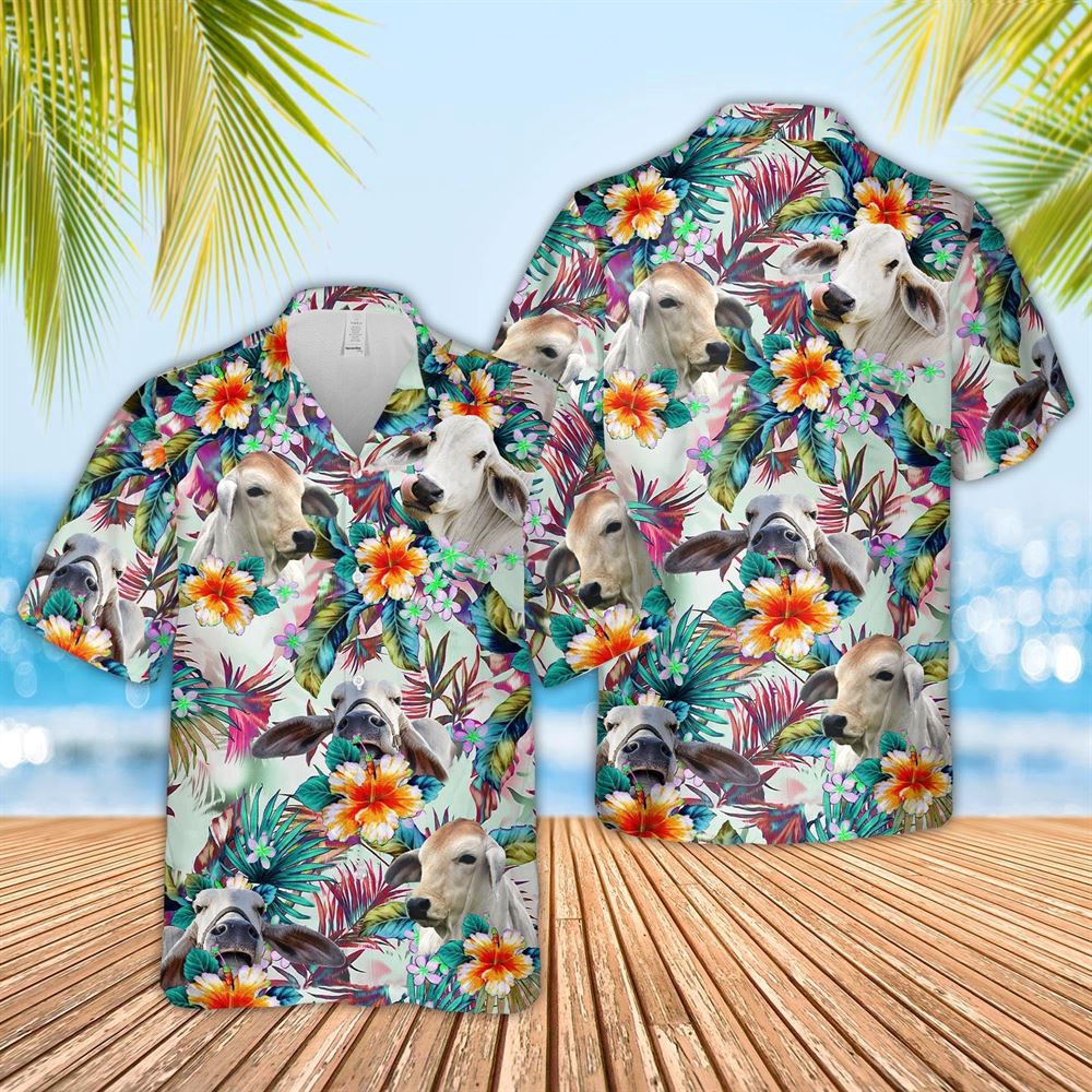 Farm Hawaiian Shirt Brahman Colorful Leaf Pattern Hawaiian Shirt Animal Hawaiian Shirt 1 xl6vc2.jpg Farm Hawaiian Shirt Brahman Colorful Leaf Pattern Hawaiian Shirt Animal Hawaiian Shirt 1 xl6vc2.jpg