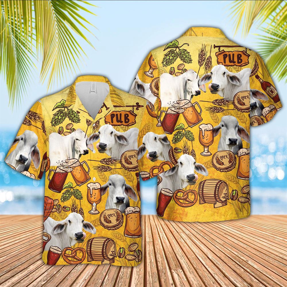 Farm Hawaiian Shirt Brahman Drink Beer Pattern 3D Hawaiian Shirt Animal Hawaiian Shirt 1 mjrq5y.jpg Farm Hawaiian Shirt Brahman Drink Beer Pattern 3D Hawaiian Shirt Animal Hawaiian Shirt 1 mjrq5y.jpg