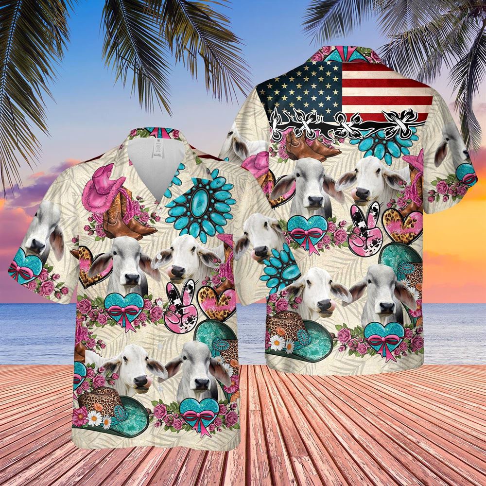 Farm Hawaiian Shirt Brahman Happiness Flowers 3D Hawaiian Shirt Animal Hawaiian Shirt 1 q8hsww.jpg Farm Hawaiian Shirt Brahman Happiness Flowers 3D Hawaiian Shirt Animal Hawaiian Shirt 1 q8hsww.jpg