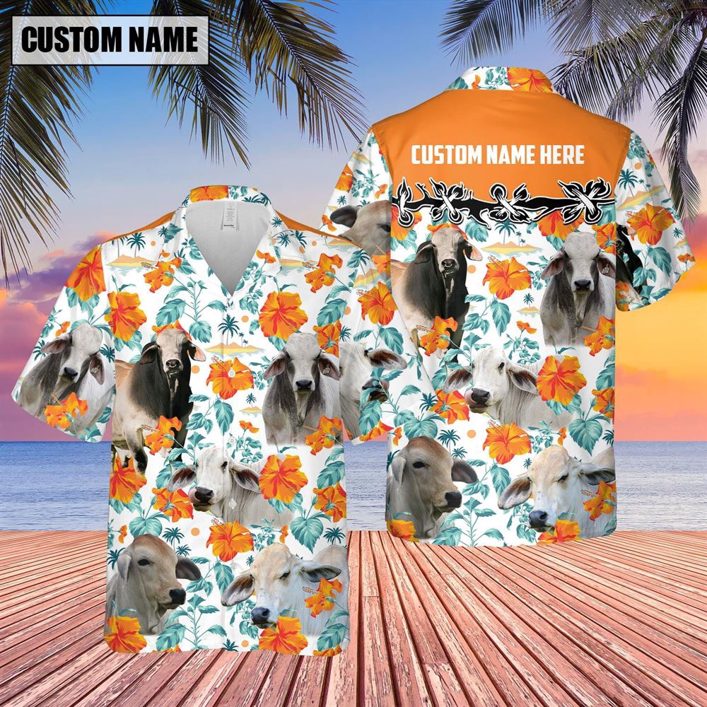 Farm Hawaiian Shirt Brahman Hibiscus Floral Custom Name 3D Hawaiian Shirt Animal Hawaiian Shirt 2 lsmvkw.jpg Farm Hawaiian Shirt Brahman Hibiscus Floral Custom Name 3D Hawaiian Shirt Animal Hawaiian Shirt 2 lsmvkw.jpg
