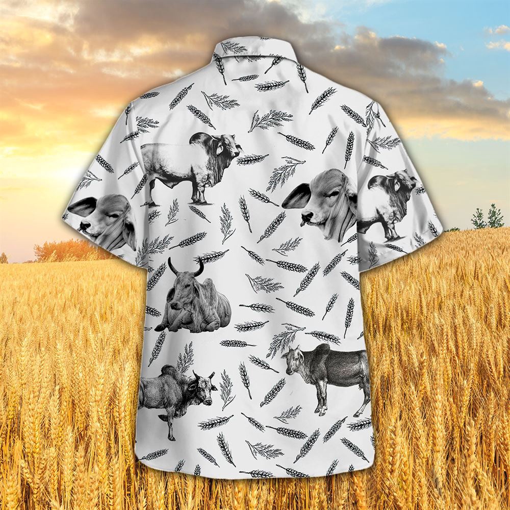 Farm Hawaiian Shirt Brahman Pattern All Printed 3D Hawaiian Shirt Animal Hawaiian Shirt 2 szrrom.jpg Farm Hawaiian Shirt Brahman Pattern All Printed 3D Hawaiian Shirt Animal Hawaiian Shirt 2 szrrom.jpg