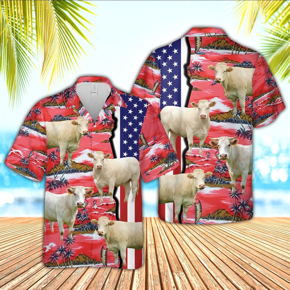 Farm Hawaiian Shirt Charolais American Flag Farming 3D Hawaiian Shirt Animal Hawaiian Shirt 1 wc1do5.jpg Farm Hawaiian Shirt Charolais American Flag Farming 3D Hawaiian Shirt Animal Hawaiian Shirt 1 wc1do5.jpg