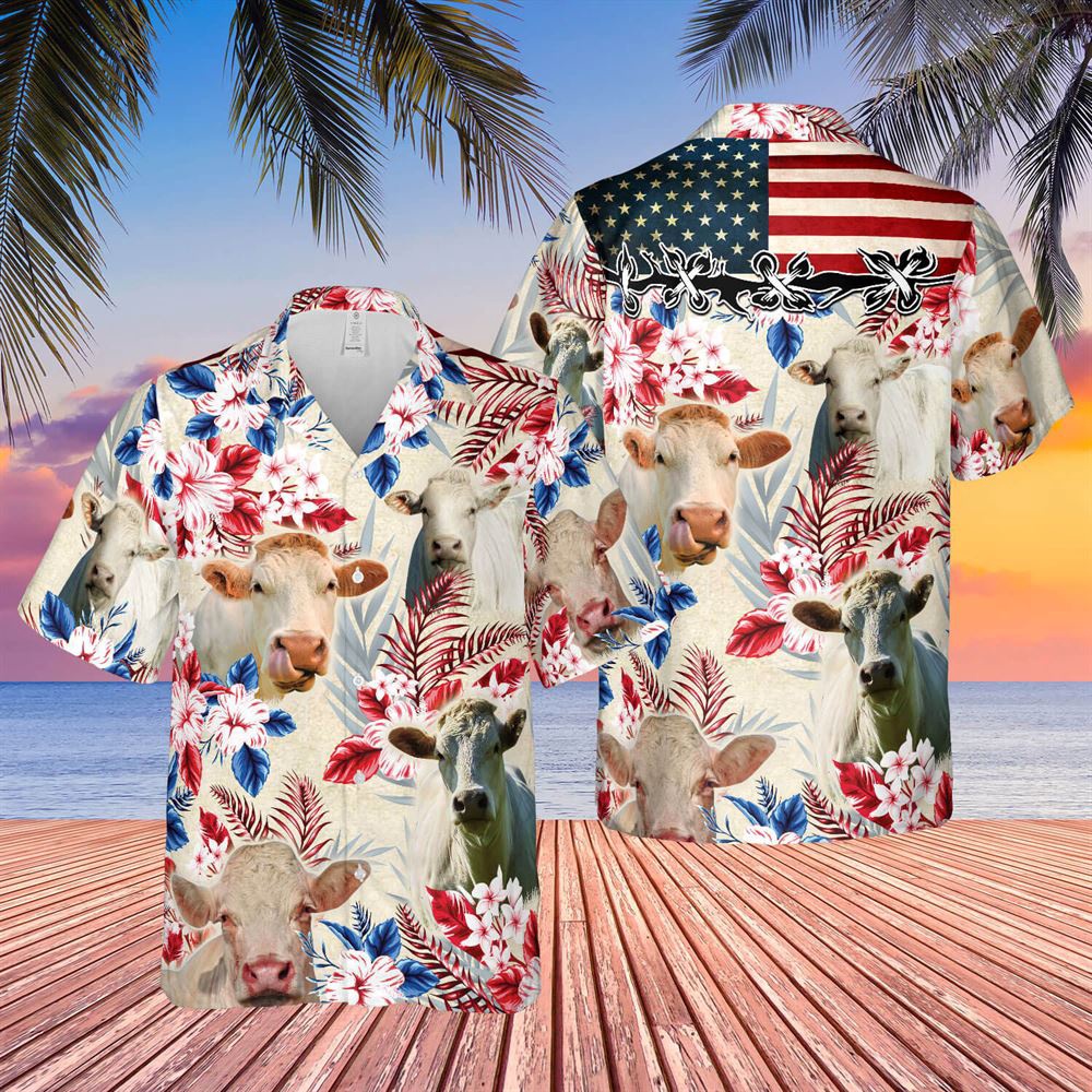 Farm Hawaiian Shirt Charolais Cattle American Flag Hawaiian Flowers All Over Printed 3D Hawaiian Shirt Animal Hawaiian Shirt 1 hfu4tw.jpg Farm Hawaiian Shirt Charolais Cattle American Flag Hawaiian Flowers All Over Printed 3D Hawaiian Shirt Animal Hawaiian Shirt 1 hfu4tw.jpg