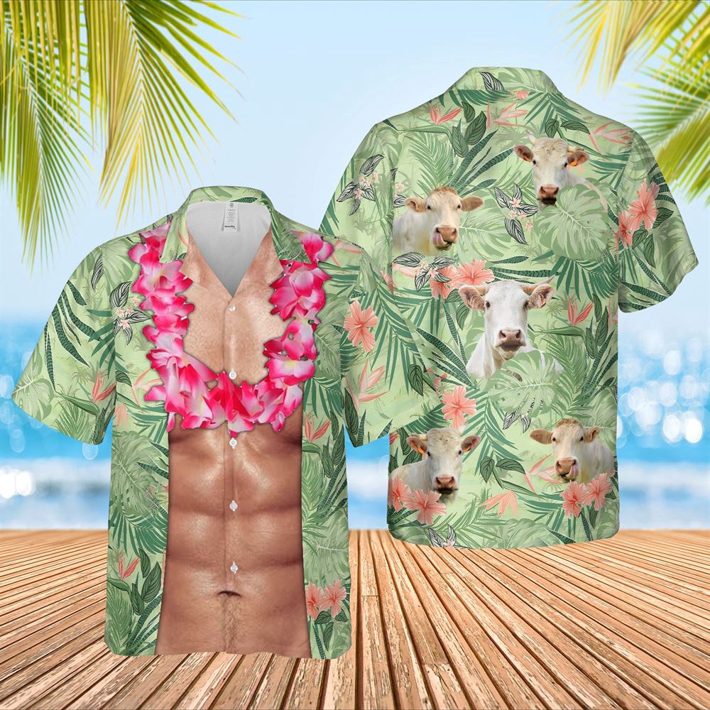 Farm Hawaiian Shirt Charolais Cattle Funny 6 Pack Body Hawaiian Shirt Animal Hawaiian Shirt 1 fzy2qu.jpg