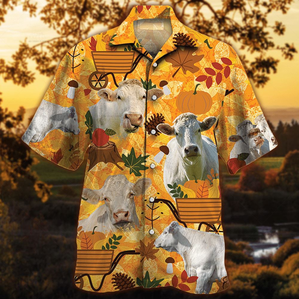 Farm Hawaiian Shirt Charolais Cattle Nature Autumn Pumpkin All Over Printed 3D Hawaiian Shirt Animal Hawaiian Shirt 1 ugcnui.jpg Farm Hawaiian Shirt Charolais Cattle Nature Autumn Pumpkin All Over Printed 3D Hawaiian Shirt Animal Hawaiian Shirt 1 ugcnui.jpg
