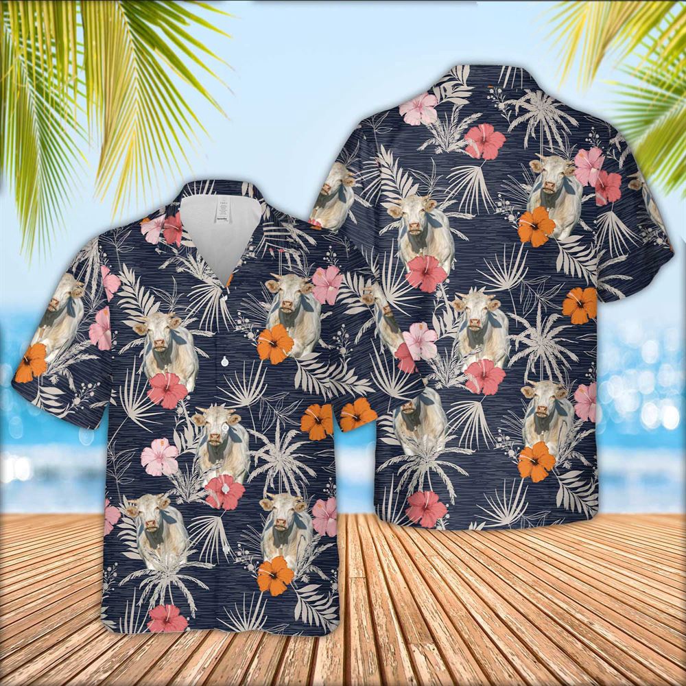 Farm Hawaiian Shirt Charolais Cattle Tropical Exotic Hawaiian Shirt Animal Hawaiian Shirt 1 sh4swn.jpg