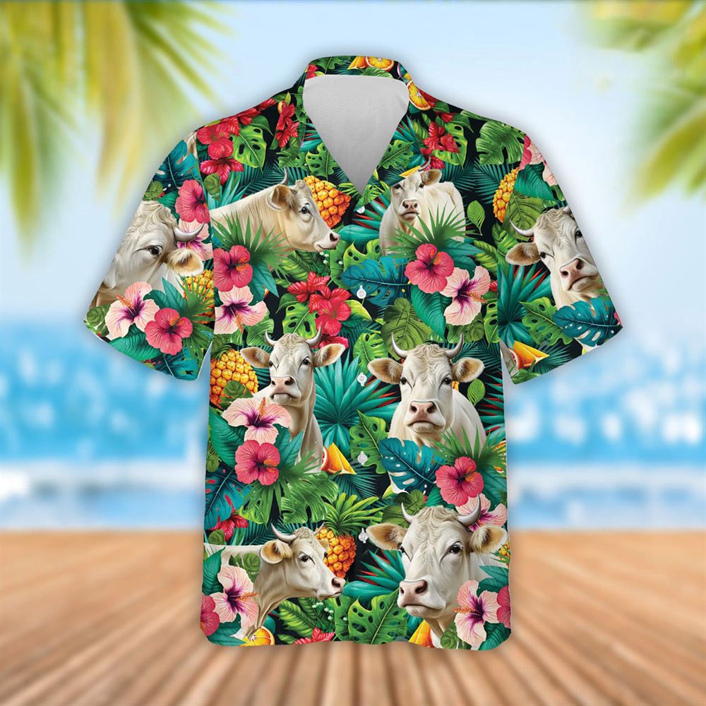 Farm Hawaiian Shirt Charolais Cattle Tropical Fruits Pattern Hawaiian Shirt Summer Gift Animal Hawaiian Shirt 1 lo8dge.jpg Farm Hawaiian Shirt Charolais Cattle Tropical Fruits Pattern Hawaiian Shirt Summer Gift Animal Hawaiian Shirt 1 lo8dge.jpg