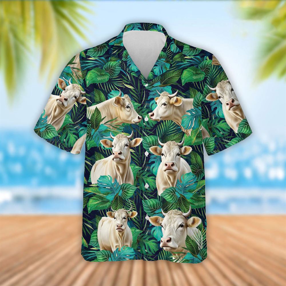 Farm Hawaiian Shirt Charolais Cattle Tropical Leaves Hawaiian Shirt Summer Gift Animal Hawaiian Shirt 1 x4rv9g.jpg Farm Hawaiian Shirt Charolais Cattle Tropical Leaves Hawaiian Shirt Summer Gift Animal Hawaiian Shirt 1 x4rv9g.jpg