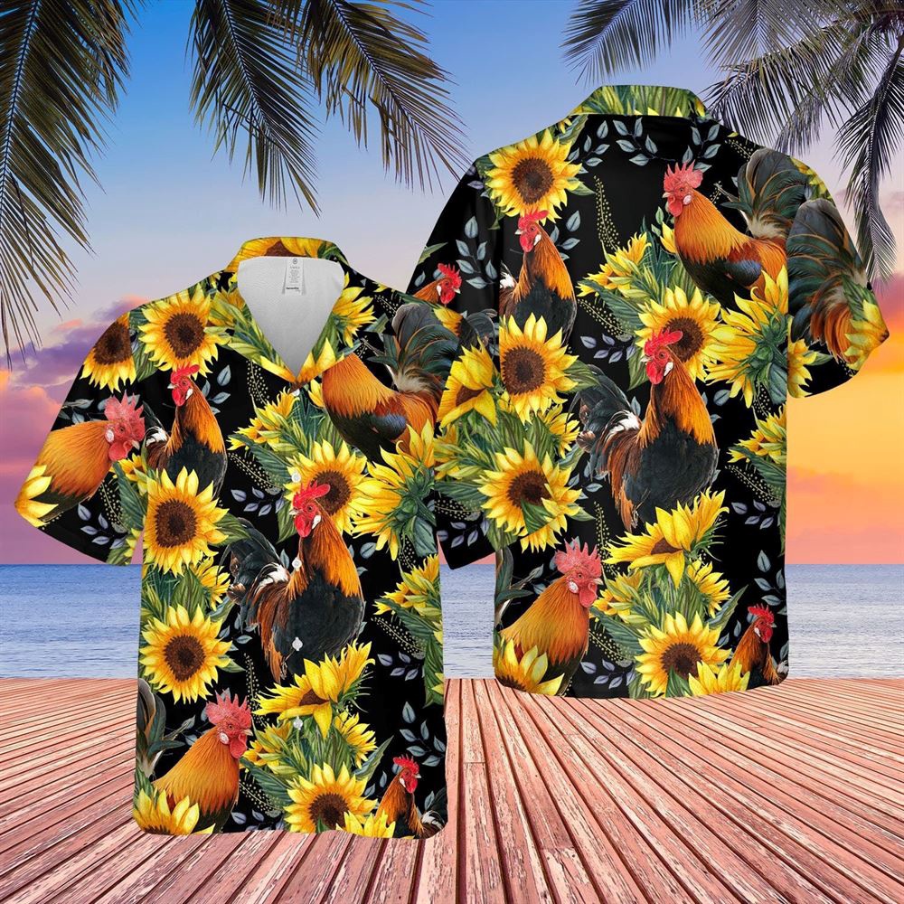 Farm Hawaiian Shirt Chicken Sunflower Hawaiian Shirt Animal Hawaiian Shirt 1 cd45nz.jpg Farm Hawaiian Shirt Chicken Sunflower Hawaiian Shirt Animal Hawaiian Shirt 1 cd45nz.jpg