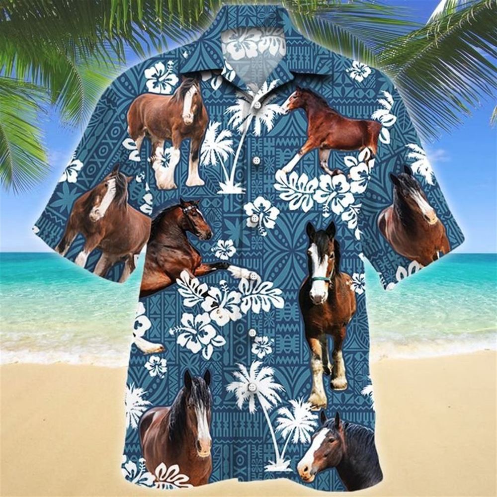 Farm Hawaiian Shirt Clydesdale Horse Blue Tribal All Over Printed 3D Hawaiian Shirt Animal Hawaiian Shirt 1 s5rb3w.jpg Farm Hawaiian Shirt Clydesdale Horse Blue Tribal All Over Printed 3D Hawaiian Shirt Animal Hawaiian Shirt 1 s5rb3w.jpg