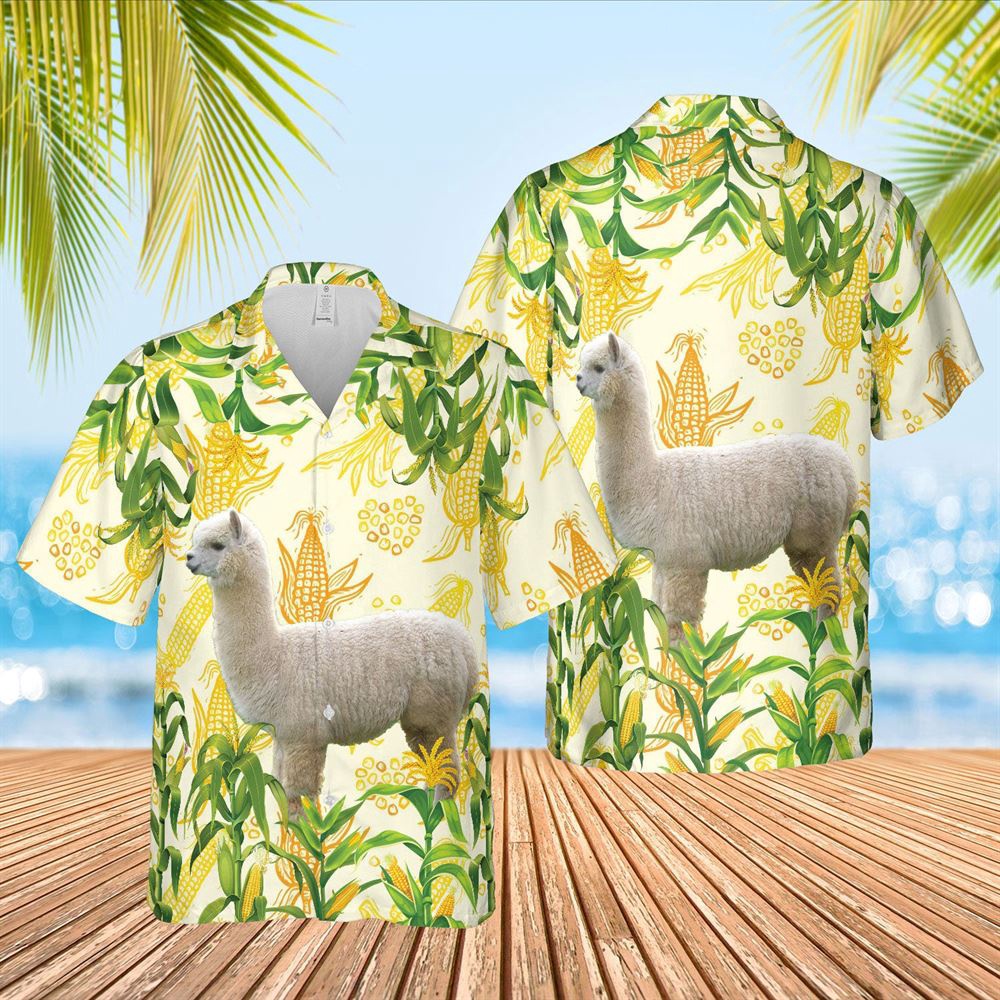Farm Hawaiian Shirt Corn Farm Llama All Over Printed 3D Hawaiian Shirt Animal Hawaiian Shirt 1 yjmyy3.jpg Farm Hawaiian Shirt Corn Farm Llama All Over Printed 3D Hawaiian Shirt Animal Hawaiian Shirt 1 yjmyy3.jpg