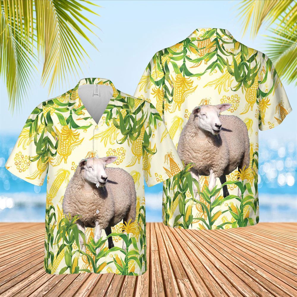Farm Hawaiian Shirt Corn Farm Sheep All Over Printed 3D Hawaiian Shirt Animal Hawaiian Shirt 1 zg5haq.jpg