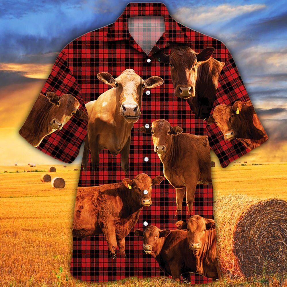 Farm Hawaiian Shirt Cow Red Tartan Pattern All Over Printed 3D Hawaiian Shirt Animal Hawaiian Shirt 1 ba2d8e.jpg Farm Hawaiian Shirt Cow Red Tartan Pattern All Over Printed 3D Hawaiian Shirt Animal Hawaiian Shirt 1 ba2d8e.jpg