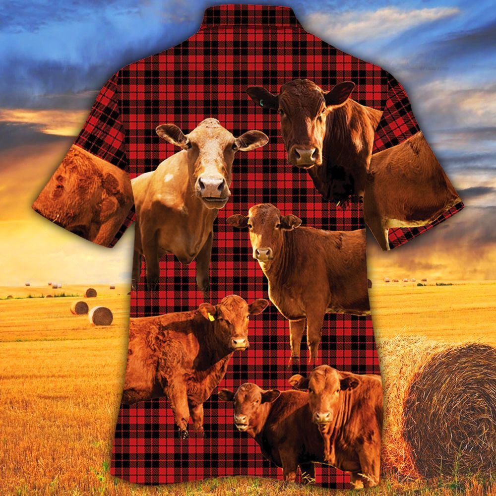 Farm Hawaiian Shirt Cow Red Tartan Pattern All Over Printed 3D Hawaiian Shirt Animal Hawaiian Shirt 2 tk34yz.jpg Farm Hawaiian Shirt Cow Red Tartan Pattern All Over Printed 3D Hawaiian Shirt Animal Hawaiian Shirt 2 tk34yz.jpg
